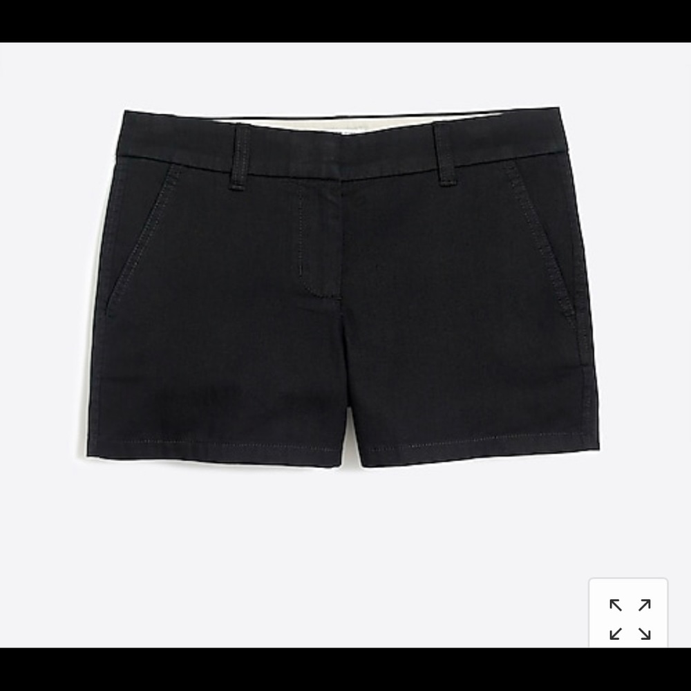 EUC! Jcrew 3.5 inch chino shorts black size 2